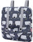 Bebamour Puppentragerucksack, 100% Baumwolle, Kinderrucksack für Puppenzubehör Aufbewahrungstasche(Grey Sheep)