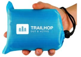 Trailhop® Faltbare & Wasserabweisende Picknickdecke, sandabweisende Stranddecke, leicht tragbar durch mitgelieferten Beutel, optimal für 2-4 Personen für Camping & Outdooraktivitäten