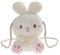 Verve Jelly Damen Messenger Tasche süßer Hasenbag Kaninchen Rucksack Mini Münzholzhülle Brieftasche Fluffy Crossbody kleiner Handtasche Kartenschlüssel Aufbewahrung, weiß 2