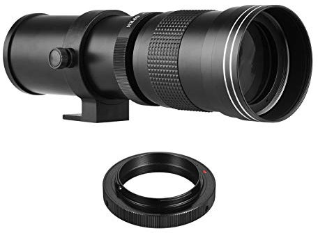 Andoer Super Telephoto Zoom Lens F/8.3-16 420-800mm with AI-Mount Adapter Ring Universal 1/4 Thread for Nikon AI-Mount Cameras