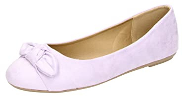 Fitters Footwear That Fits Damen Ballerina Claire Microfibre Modische Ballerinas in trendigen Farben Übergröße (EU,)