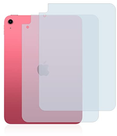 BROTECT (2 Stück Schutzfolie für Apple iPad 10.9 WiFi 2022 (Rückseite, 10. Gen.) Displayschutz Folie Ultra-Klar