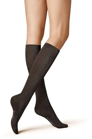 KUNERT Damen Kniestrümpfe Fly&Care® Stützklasse III effektive Stützwirkung 30 DEN Brown-mel. 8210 37-38