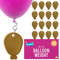SOL 48 Stück Goldene Kunststoffgewichte für Helium-Ballons | Ballongewicht | Partyzubehör
