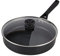 Ninja ZEROSTICK Classic Cookware 26cm Sauté Pan, Non-Stick, Long Lasting Aluminium Sauté Pan, Induction Compatible, Oven Safe to 180°C, Glass Lid, Black CW50126UK