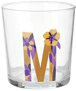 KASANOVA Vaso agua letra M 360 ml