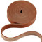 GORGECRAFT 79 langes 1/2 breites Mattbraunes Lederband 2 mm Dick Flaches Leder Spitzenabisolierschnur Flechtschnur Rolle Gürtelwickel Einseitiges Lederzubehör Kunstschnur Herstellung