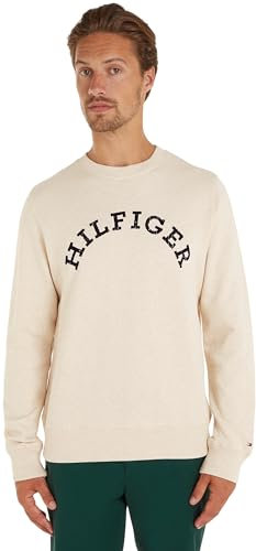 Tommy Hilfiger Men's HILFIGER ARCHED HTR SWEATSHIRT Calico Heather M