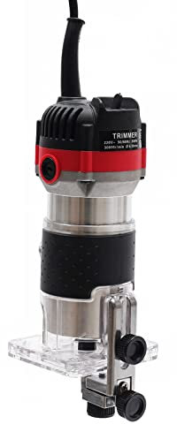 TRIEBAN Electric Hand Holz Oberfräse, 220V 800W Kantenfräse Multifunktionsfräse, 30000r/Min Rand Fräsmaschine Holzbearbeitung Trimmer, fur Holzverarbeitung, Möbelherstellung
