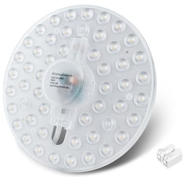 Bonlux 24W LED Modul Umbausatz für Deckenleuchten Naturweiß 4000K Umrüstsatz Mit Befestigungsmagnet Hochhelles Rundes Solides Deckenlicht Ersatzform, Ersatzbirne für Esszimmer, Schlafzimmer 220V