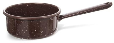 Cacerola esmaltada marrón 12 cm 600 ml