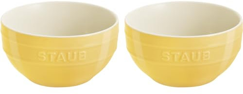 STAUB Lot de 2 ramequins universels en céramique Citron