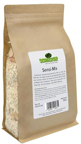 Schecker Trockenfutter für Hunde - Sensi-Mix - 500g - Zum Mixen mit Dosenfutter - glutenfrei - proteinarm - vegetarisch