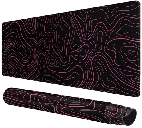 Rcege Large Mouse Pad for Desk - Gaming Mouse Pad with Non-Slip Base Stitched Edges, Desk Mat for Keyboard and Mouse