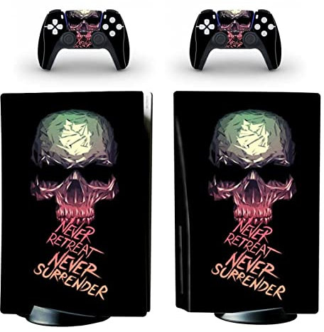 Für PS5 Skin Disc Edition Anime Console Und Controller Vinyl Cover Skins Wraps Für PS 5 Disc Version(4643) Blasenfrei Kein Schaum Kratzfest(Color:4)