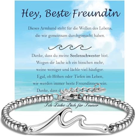 FAOMZQ Beste Freundin Armband, Geschenke für Beste Freundin, Freundschaft Geschenke für Freundinnen als Geburtstagsgeschenk Weihnachtsgeschenke zum Geburtstag Weihnachten Abschluss