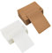 100 Stück Blanko Postkarten, 10x15cm Blanko Papier Karten Weiße & Braun Leere Postkarten, Papier Karteikarten für Kreative Bastelprojekte Hochzeitskarte Graffiti Schule Home Büro(FARBE:Weiße & Braun)