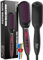 Hair Brushes Straightener, 30s Quick Heated Negative ion Straighten Brush Smooth Electric Hairbrush for Woman Morning Styling,12 Temp(120℃-230℃), Dual Voltage Anti-Scald & Humidity-Resistant