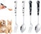 GETFACAI 2-Piece Dog Food Set - 2 Forks, 1 Spoon, Stainless Steel for Cats & Dogs