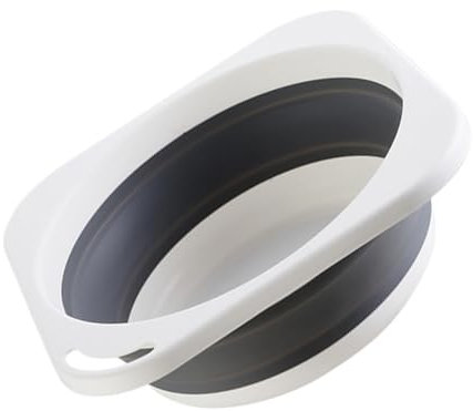 TOKIDNY Lavandino Da Bagno Pieghevole Lavamani Lavatoio Portatile Grigio Di Medie Dimensioni