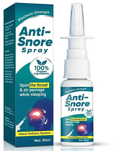 Anti Schnarch Nasenspray, 30 ml für einen ruhigen und erholten Schlaf,Verhindert unangenehme Schnarchgeräusche, Leichte und effektive Anwendung