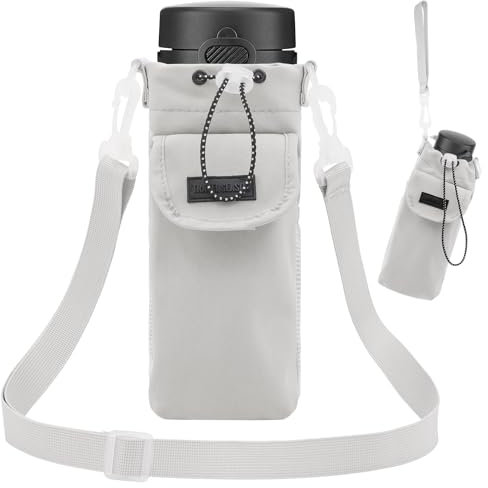 yuuzue Water Bottle Holder with Strap Water Bottle Carrier with Adjustable Shoulder Handheld Strap Crossbody Water Bottle Bags Waterbottle Sling Bag Holder for Walking Hiking Camping Travelling Gym
