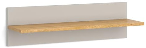 VitaliSpa Wandregal Cashmere-Eiche Malia - 70x20x18 cm gefertigt aus Spanplatte - Bücherregal perfekt fürs Kinderzimmer, für strukturiertes Verstauen von Spiel und Wissen