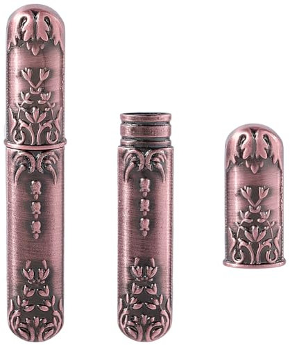 GORGECRAFT Estuche de Almacenamiento de Agujas de Coser de Metal de Aleación Estilo Vintage Portátil para Bordar con Tubos para Enhebrar Palillos de Dientes Contenedor para Guardar Cuentas