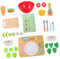 Abaodam Holzspielzeug Für Teiliges Essen Inklusive Obst Gemüse Und Salatzutaten Ideales Zubehör Für Spielküche Und Rollenspiele Geeignet Für Ab Jahren