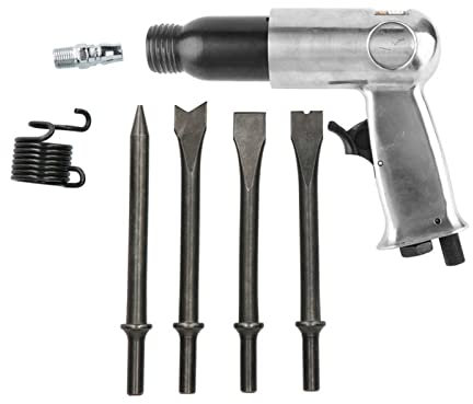 Drucklufthammer-Set, Luftschaufel-Legierungsstahl-Pneumatikhammer mit 4 Meißeln luftgetriebene Pick-Tool-Kits Luft-Meißelpistole Druckluftwerkzeuge