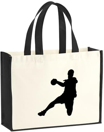 Huuraa Jutetasche Handball Silhouette Geschenk