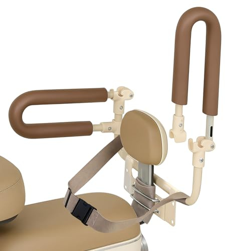 auvstar Fahrradsitz Kinder Hinten Armlehne,Fahrrad Kindersitz Hinten Kindersitz Fahrrad Armlehne (Braun)