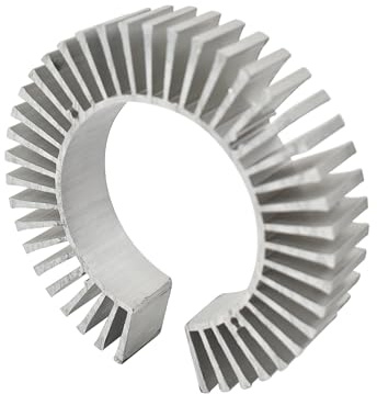 CHANCS Runder Sonnenblumen-Heizkörper Außendurchmesser 99mm Bohrung 60mm, Aluminium-Kühlkörper für Motor