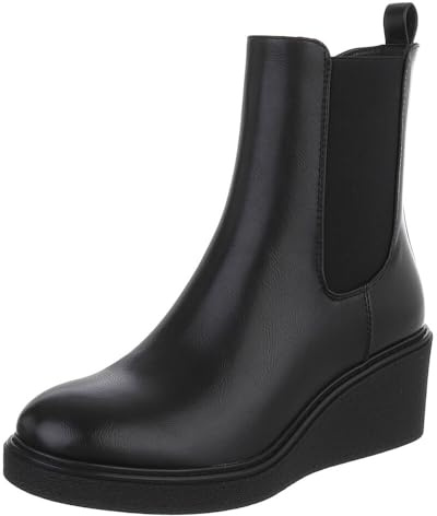 Ital Design Damenschuhe Stiefeletten Chelsea Boots