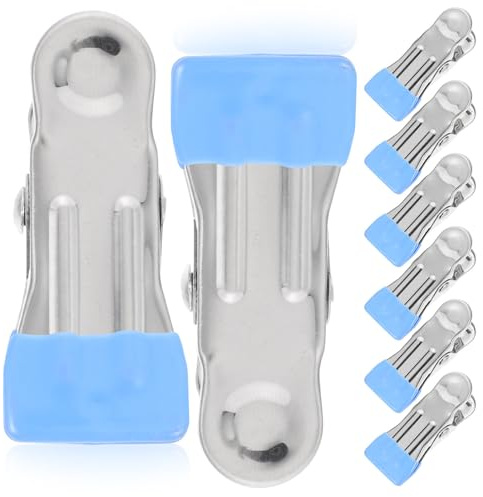 Homoyoyo Clips de Fixation Multifonction en Métal 30 Pièces pour Couverture Piscine Hors Sol Bâche Hiver Maintien Robuste pour Bordure Draps et Rideaux