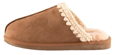 Shepherd of Sweden - Selina Lammfell-Hausschuhe - Damen - 100% Echtes Lammfell - Schlupfmodell - Bequem - Weich und warm - Größe 40