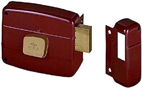 Cisa 50111 Serrure en applique droite pour porte en bois 70 mm