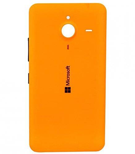 Handyteile24 ✅ ? Akkudeckel Backcover Akku Deckel Akkufachdeckel Batterieabdeckung Rückseite Cover in Orange für Microsoft Nokia Lumia 640 XL - PN: 02510P9