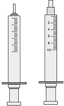 neoLab E-4233 Ganzglasspritze, Luer-Konus, 5 ml, Borosilikatglas