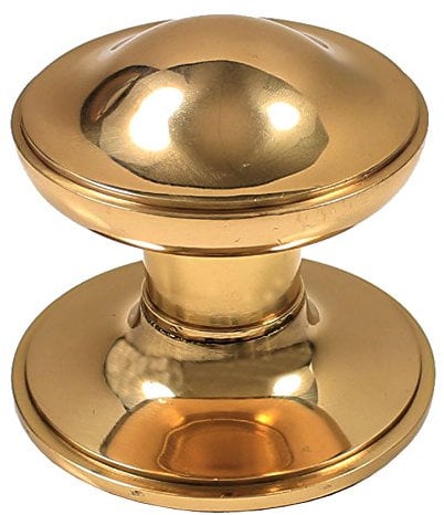 White Hinge 75mm Brass Victorian Door Knob
