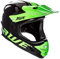 AWE® AWEBlast™ BMX/Downhill/Full Face/Enduro Helmet Black/Green 58-60cm Junior 16 +/Adult FREE 5 YEAR CRASH REPLACEMENT*