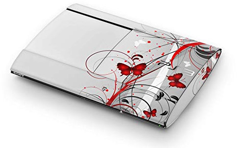 Skins4u Aufkleber Design Schutzfolie Vinyl Skin kompatibel mit Sony PS3 Playstation 3 Super Slim Creative