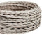 DC VOLTAGE Cream 5m 2 Core Braided Flexible Fabric Wire Flex Cable Antique Round Cable 2 Conductor 16.4ft Braided Electrical Cord Braided Flex Cord Italian Braided for DIY, Lighting Other Appliances