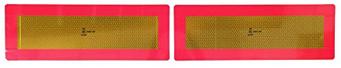 JUEGO DE 2 PLACAS TRASERAS VEHICULO LARGO 566 x 196 mm HOMOLOGADAS. DE ALUMINIO PARA CAMIÓN, REMOLQUE, SEMIRREMOLQUE, FURGÓN, PLATAFORMA