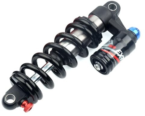 LUNJE MTB Fahrrad Hinten Stoßdämpfer 190/200/210/220/240mm Fahrrad Spule Feder Stoßdämpfer 550lbs Dämpfung Einstellbar, Für DH/XC/AM (Color : Black, Size : 200mm*550lbs)