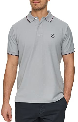 Indicode Herren Wallo Zeitloses Poloshirt aus 100% Baumwolle mit Polokragen | Klassisches Herrenshirt aus weicher Baumwolle, Polohemd, Kurzarmhemd, Sommershirt, Freizeitshirt, Baumwollshirt für Männer
