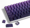 XVX Side Print Keycaps - Shine Through Keycaps, PBT Double Shot Custom Keycap Set, 136 Keys Gradient Purple Keycaps, OEM Profile Keyboard Keycaps for Cherry Gateron MX Switches Keyboard