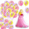 Prinzessin Geburtstag, 37 Stück Prinzessin Ballon, Prinzessin Deko Geburtstag, Disne Prinzessinnen Geburtstagsdeko, Geburtstags Deko Mädchen, Prinzessin Party Deko, Ballon Dekoration