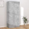 Willood Kleiderschrank für das Schlafzimmer Wohnzimmer 90x52x200cm Betongrau Holzwerkstoff