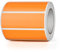 YIKIADA Orange Thermoetikett Vinyl 25 × 76 mm Rolle Rechteck Selbstklebend Adressaufkleber Wasserdicht Beschriften Name Aufkleber für Barcode QR Code UPC 500 Stück